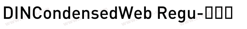 DINCondensedWeb Regu字体转换